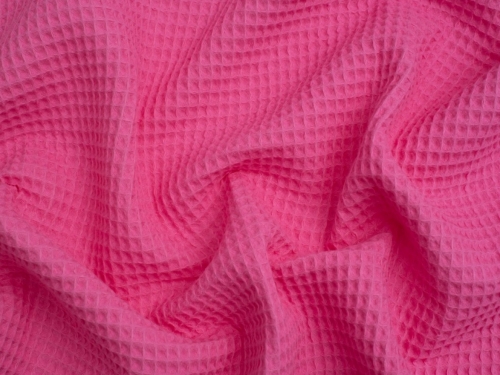 Minerva Core Range Medium Cotton Waffle Fabric Fuchsia