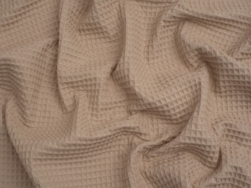 Minerva Core Range Medium Cotton Waffle Fabric Oyster