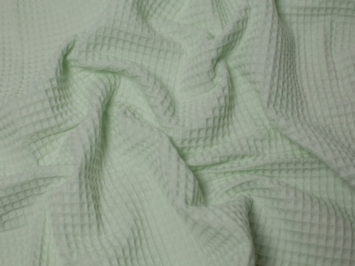 Minerva Core Range Medium Cotton Waffle Fabric Pistachio Green