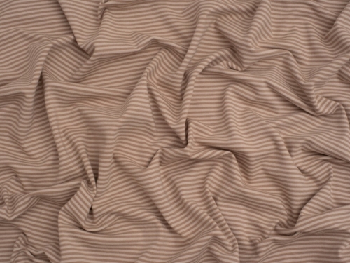 Minerva Core Range Cotton Jersey Stretch Knit Fabric Beige