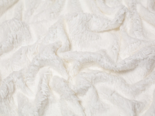 Minerva Core Range Cotton Sherpa Fleece Fur Fabric Ivory