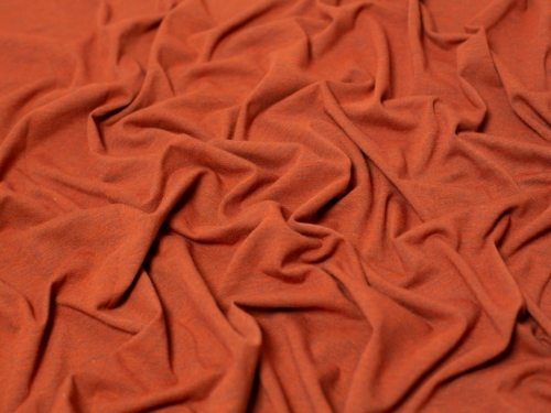 Minerva Core Range Melange Cotton Jersey Stretch Knit Fabric Cinder