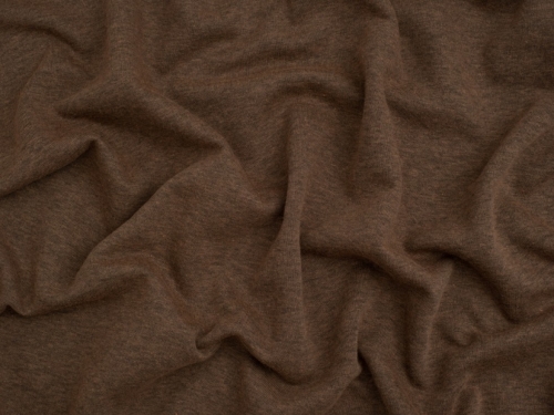 Minerva Core Range Melange Polycotton Fleece Back Sweatshirt Stretch Knit Fabric
