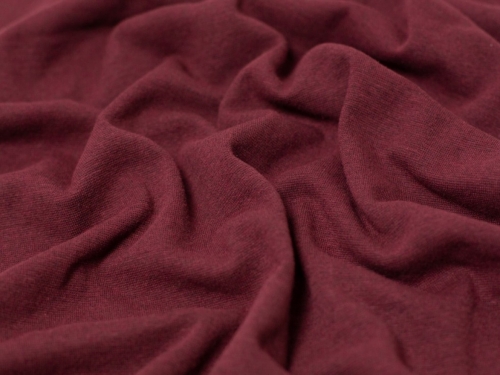 Minerva Core Range Melange Tubular Ribbing Stretch Knit Fabric Rosewood