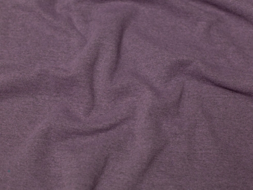 Minerva Core Range Melange Tubular Ribbing Stretch Knit Fabric Dark Lilac