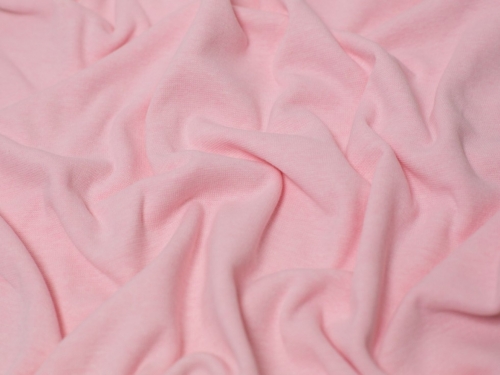 Minerva Core Range Melange Tubular Ribbing Stretch Knit Fabric Candy Pink