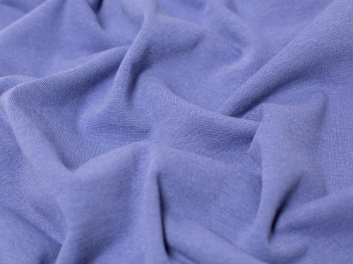 Minerva Core Range Melange Tubular Ribbing Stretch Knit Fabric Hyacinth