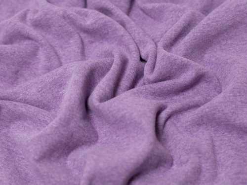 Minerva Core Range Melange Tubular Ribbing Stretch Knit Fabric Magenta