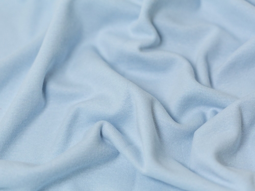 Minerva Core Range Tubular Ribbing Stretch Knit Fabric Pale Blue
