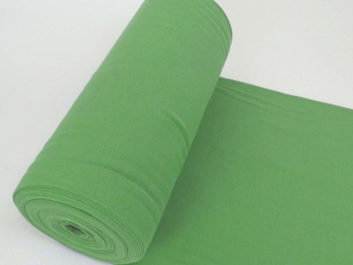 Minerva Core Range Tubular Ribbing Stretch Knit Fabric Dark Lime Green