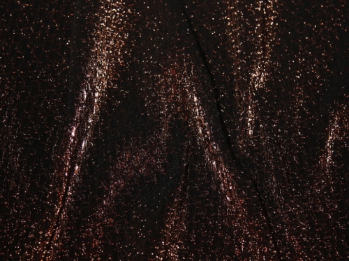 Deadstock Lurex Textured Stretch Knit Fabric Bronze