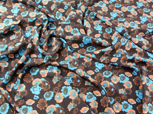 Deadstock Microfibre Smooth Crepe Fabric Chocolate
