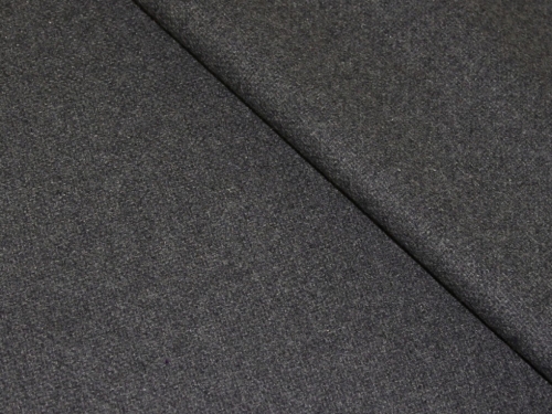 Deadstock Wool Blend Coating Fabric Grey