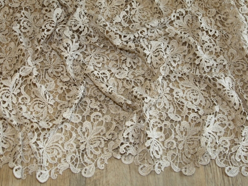 Minerva Core Range Heavy Guipure Lace Fabric Gold