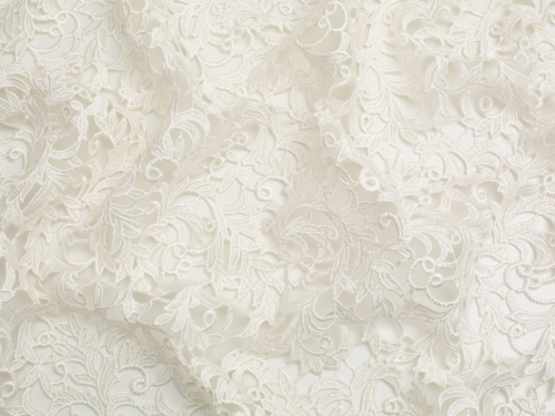 Minerva Core Range Heavy Guipure Lace Fabric Cream
