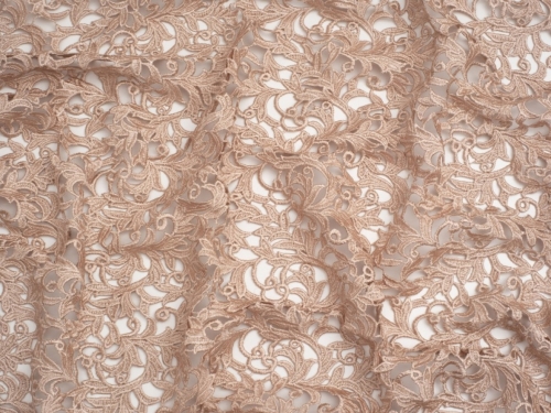Minerva Core Range Heavy Guipure Lace Fabric Blush
