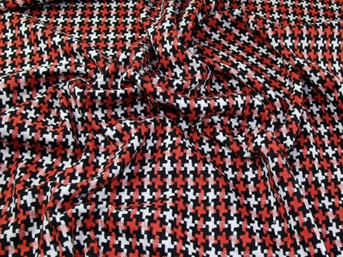 Deadstock Wool Blend Coating Fabric Ivory & Rust