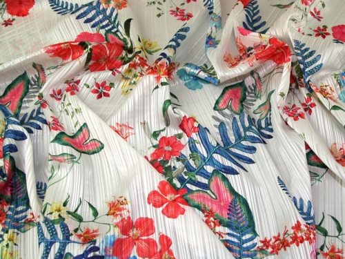 Deadstock Polyester Satin Fabric Multicoloured