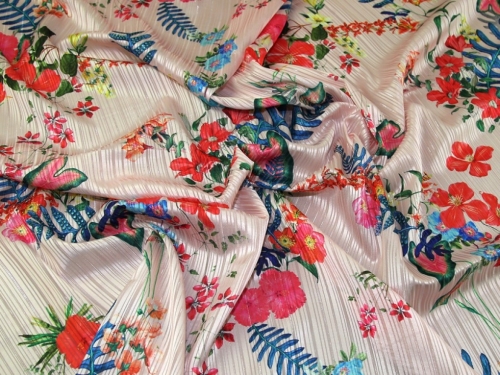 Deadstock Polyester Satin Fabric Pink