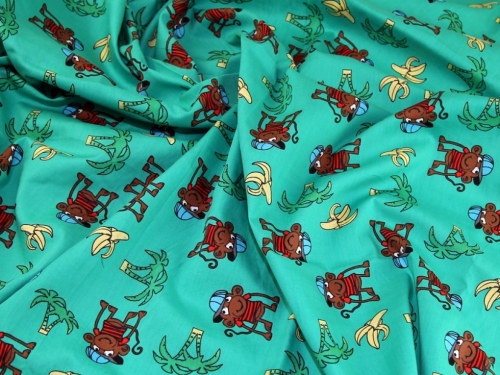 Deadstock 100% Cotton Poplin Fabric Green