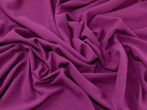 Deadstock Rio Stretch Woven Crepe Fabric Plum