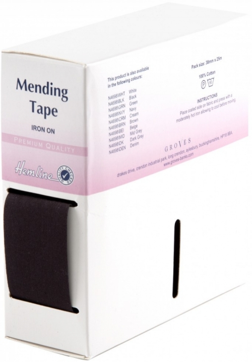 Hemline Repair Mending Tape Black