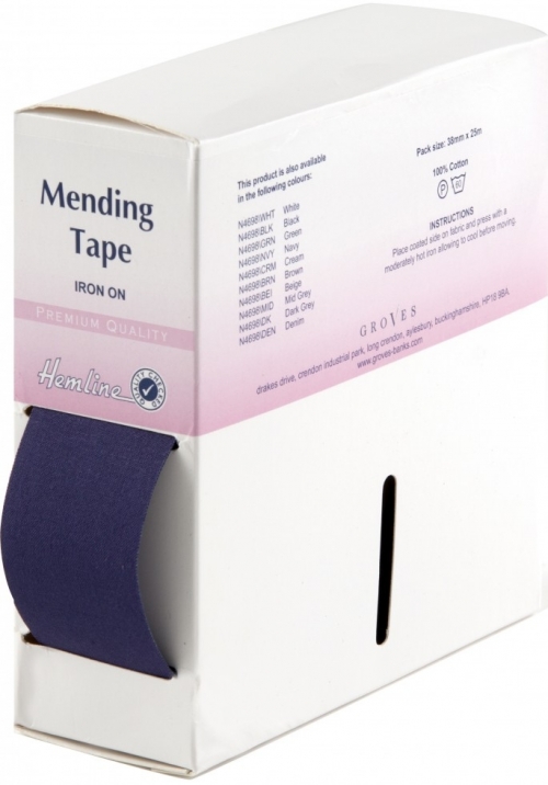 Hemline Repair Mending Tape Navy