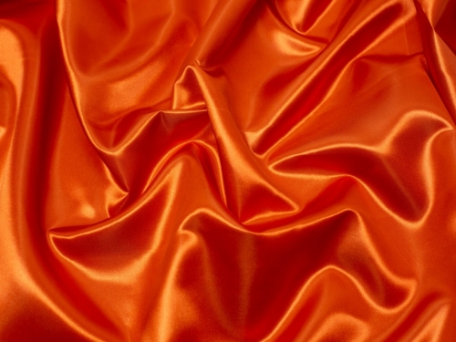 Minerva Core Range Soft Polyester Satin Fabric Burnt Orange