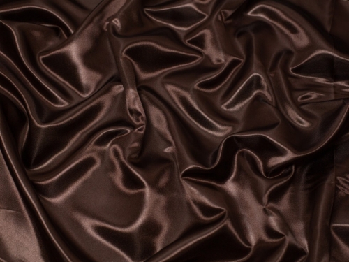Minerva Core Range Soft Polyester Satin Fabric Brown