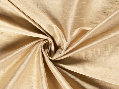 Pure Silk Dupion Fabric Camel