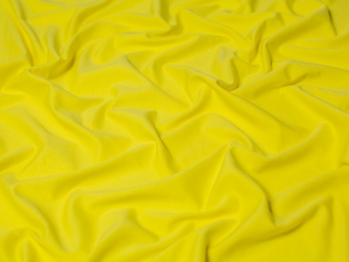 Minerva Core Range Heavy Cotton Jersey Stretch Knit Fabric Yellow