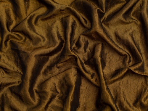 Minerva Core Range Crushed Taffeta Fabric Gold
