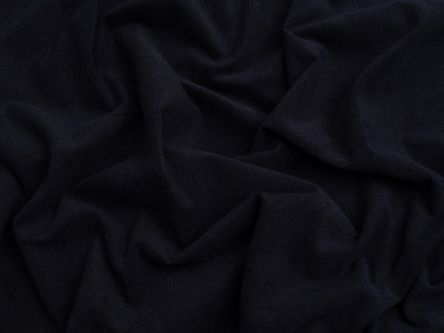 Minerva Core Range 21 Wale Cotton Babycord Fabric Navy Blue