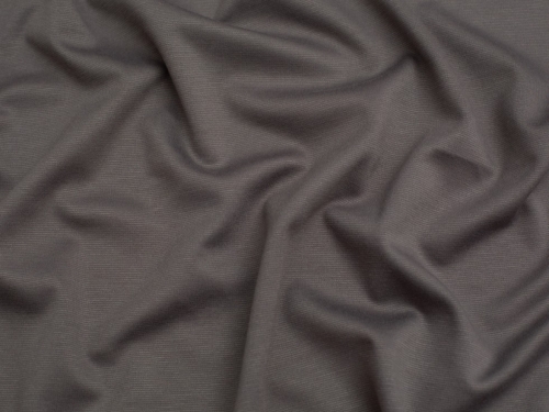 Minerva Core Range Brushed Ponte Roma Double Stretch Knit Fabric Charcoal