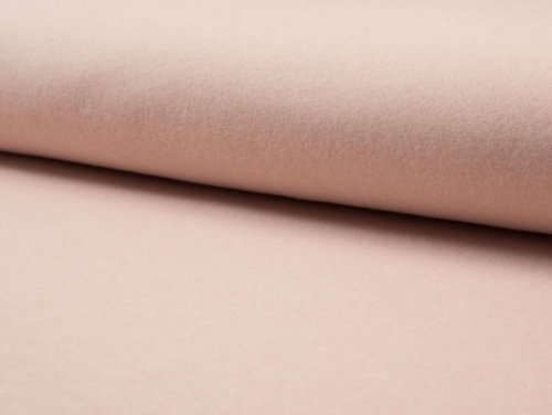 Deadstock Cotton Fleece Fabric Salmon Melange