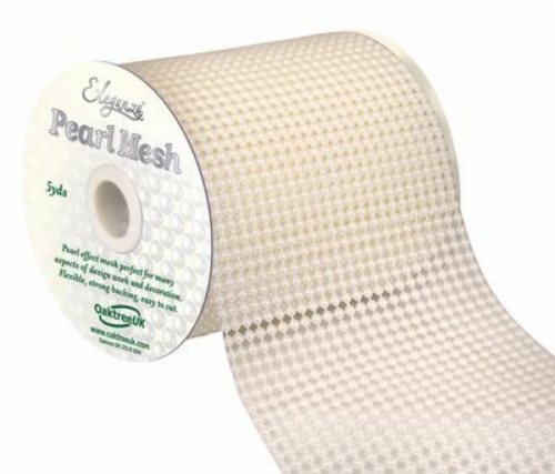 Pearl Mesh Trim Ivory