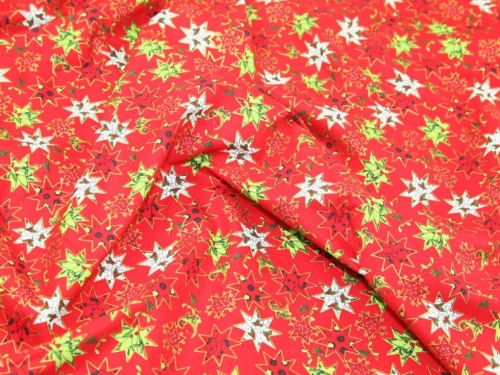 Deadstock 100% Cotton Fabric Red