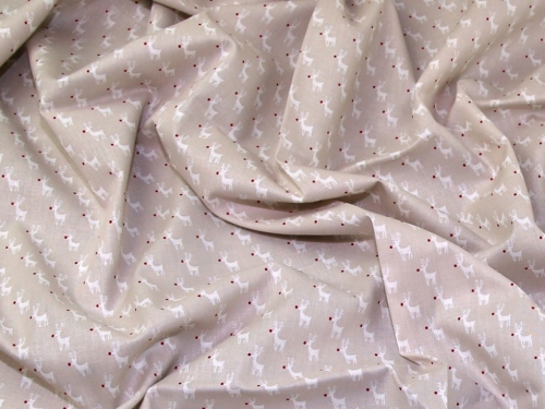 Deadstock 100% Cotton Fabric Beige