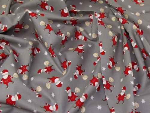 Deadstock 100% Cotton Fabric Grey