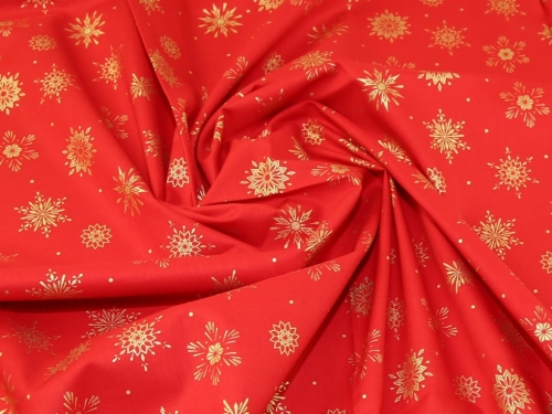 Deadstock 100% Cotton Fabric Red