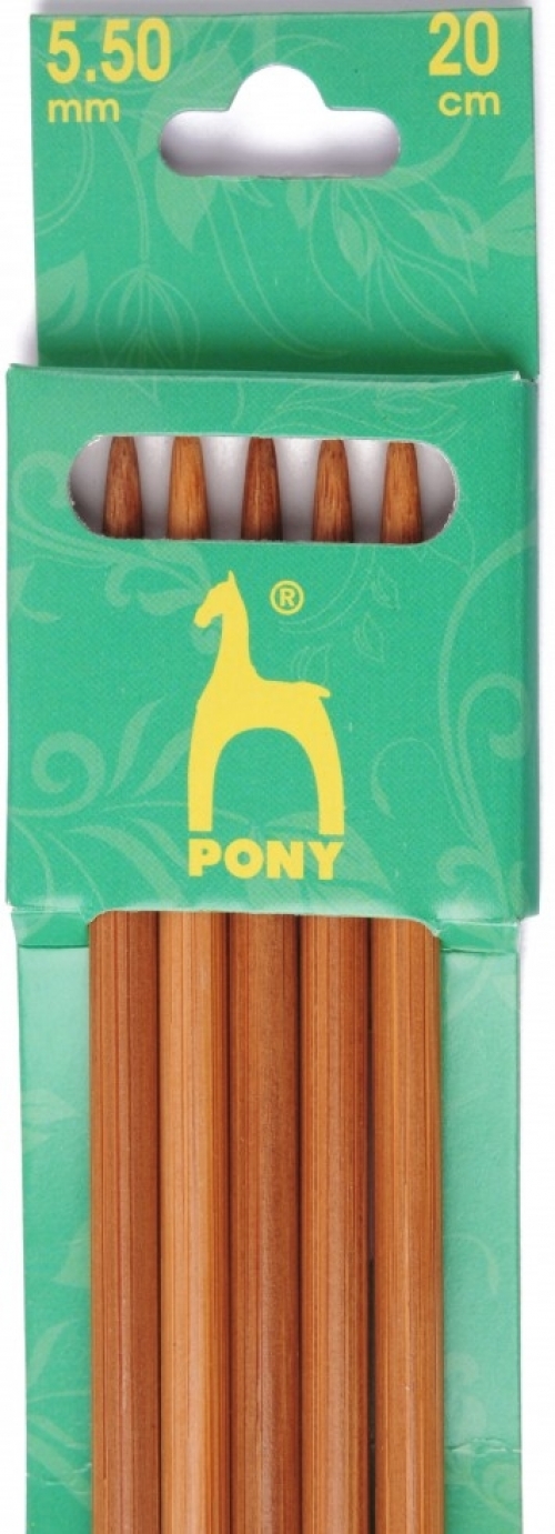 Pony Bamboo Double Point Needles