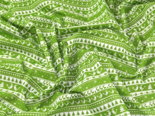 Printed Polycotton Fabric Green