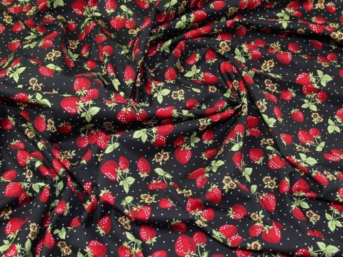 Deadstock 100% Cotton Poplin Fabric Black