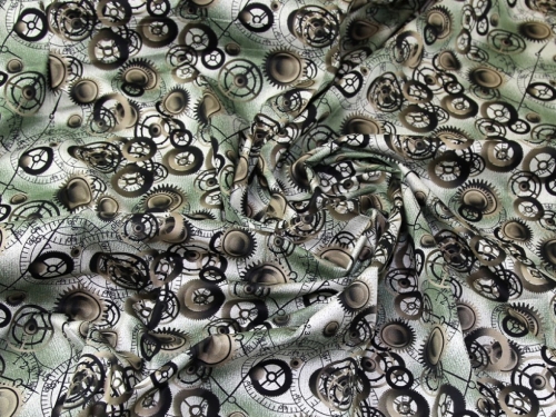 Deadstock 100% Cotton Poplin Fabric Green