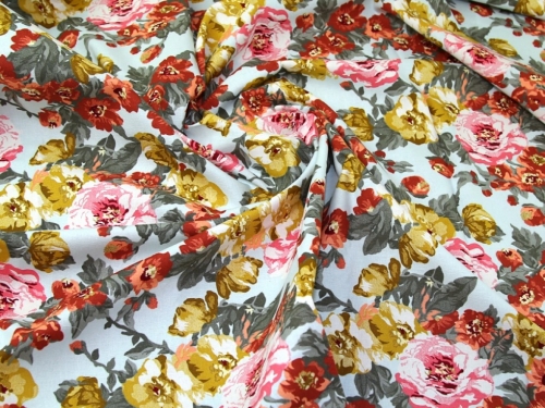 Deadstock Cotton Canvas Fabric Aqua