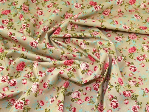 Deadstock Cotton Canvas Fabric Beige