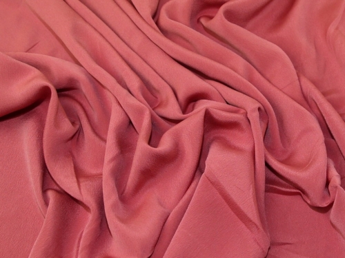 Deadstock Malbari Crepe Fabric Dusky Pink