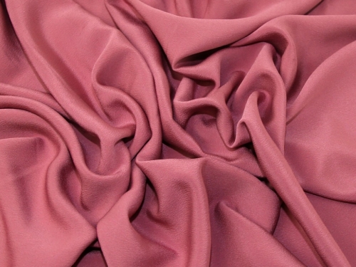 Deadstock Malbari Crepe Fabric Rose Pink