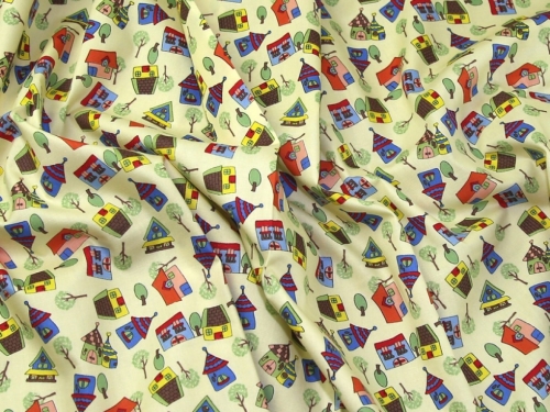 Deadstock 100% Cotton Poplin Fabric Lemon