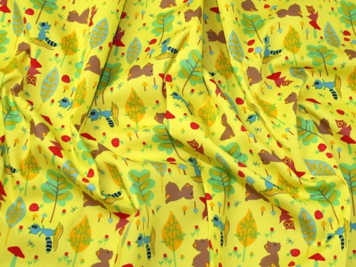 Deadstock 100% Cotton Poplin Fabric Yellow